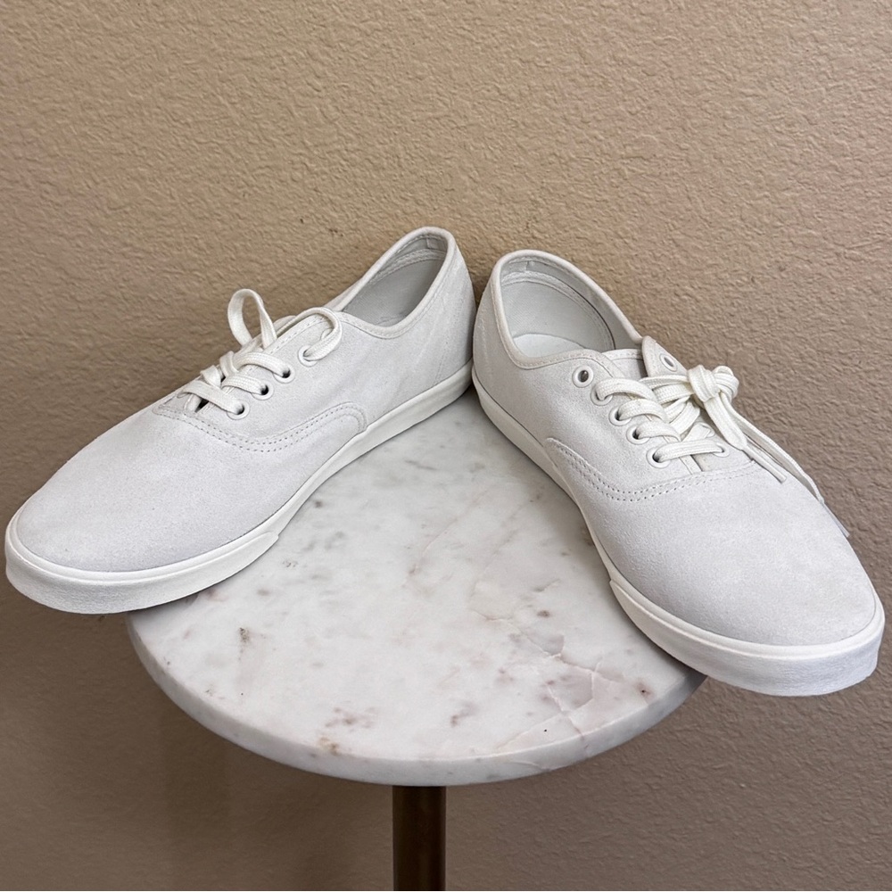 NEW Women Vans Vault OG Authentic Suede Off White Womens Casual Shoes Sz 10 - Picture 3 of 7